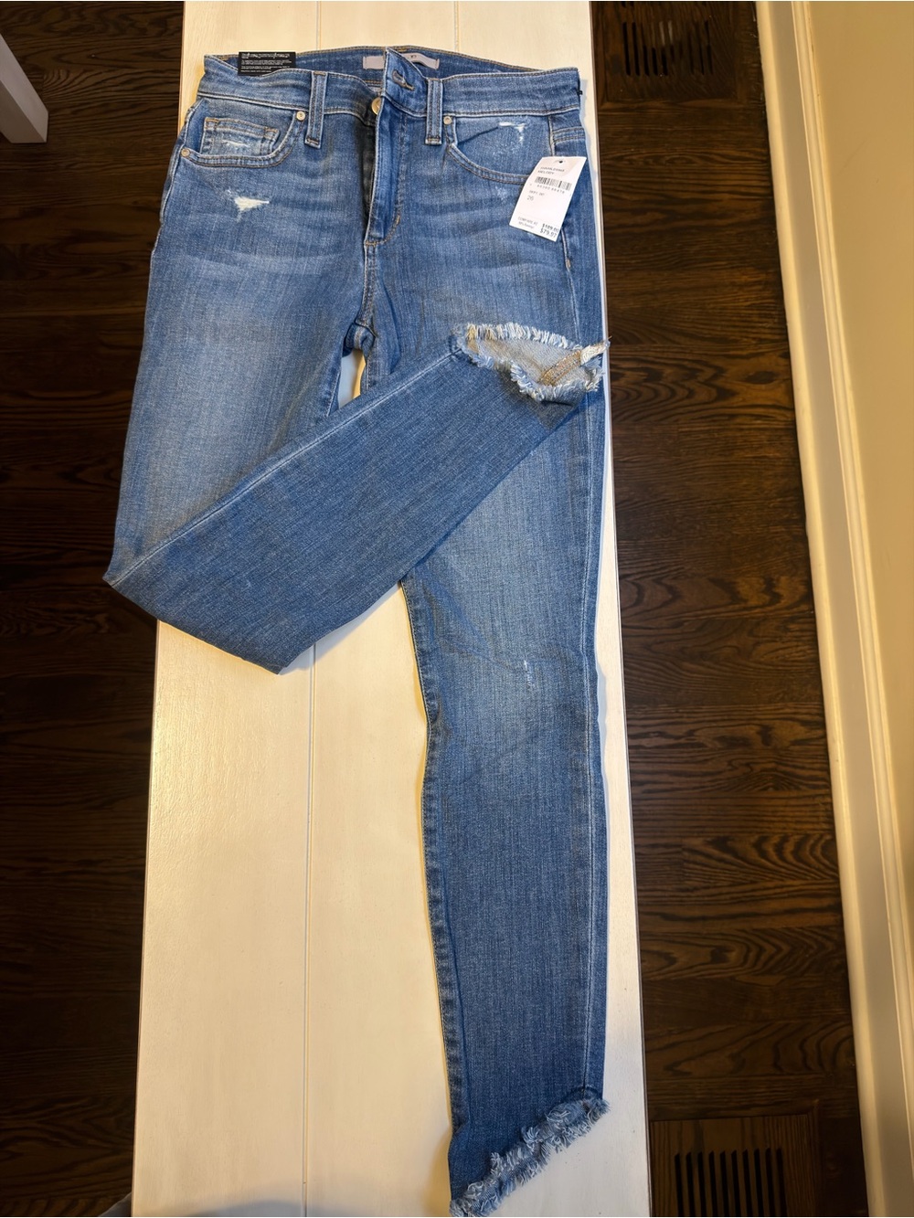 Joe's Jeans Women's Light Blue Distressed Skinny Jeans